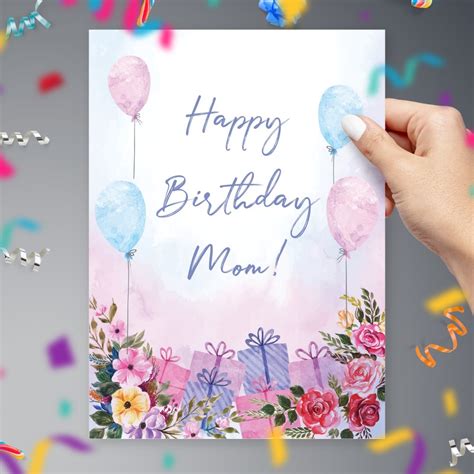 Happy Birthday Mom Cards To Print