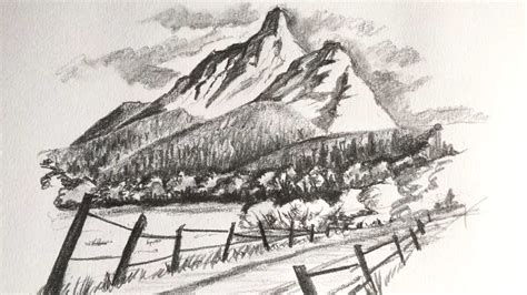 Realistic Mountain Drawings