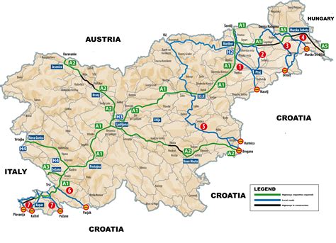 Maps of Slovenia | Detailed map of Slovenia in English | Tourist map of Slovenia | Highways map ...