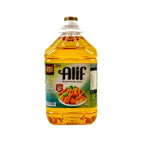 Alif Palm Cooking Oil (Minyak Kelapa Sawit) 5Lit – Shopifull