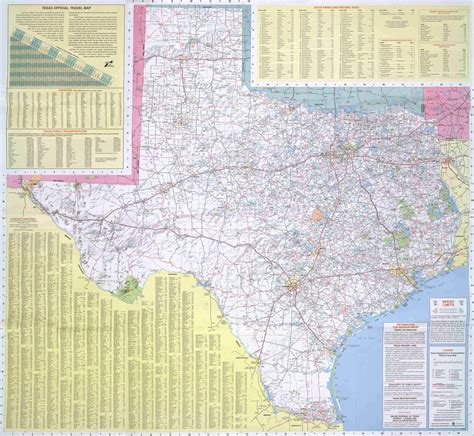 Texas Road Map - Texas • mappery