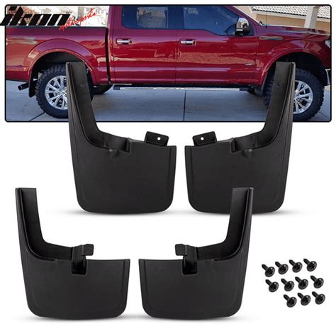 Compatible with 15-18 Ford F150 Mud Flaps Splash Mud Guards With Fender Flares 4Pc Set - Walmart ...