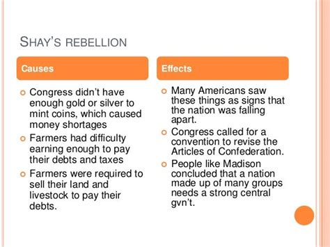 Did Shays Rebellion Reveal Weaknesses