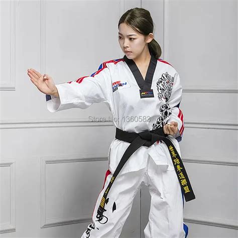 Aliexpress.com : Buy High quality cotton bamboo Taekwondo uniform adult Taekwondo clothes men ...