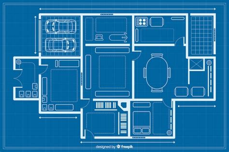 Sketching of a house blueprint | Free Vector