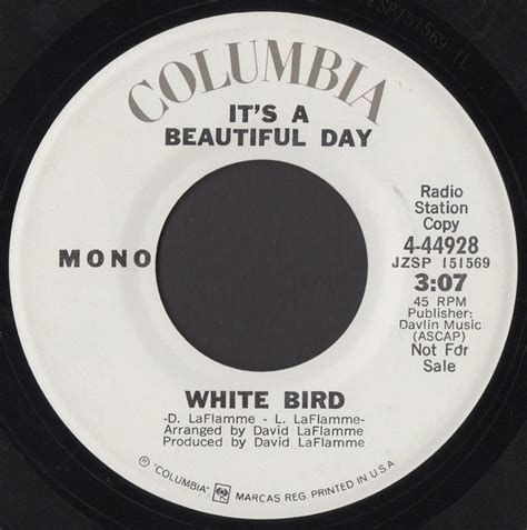 It's a Beautiful Day's Seattle-penned song "White Bird" hits the Billboard charts on October 4 ...