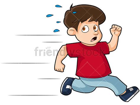 Running Away Scared Clipart