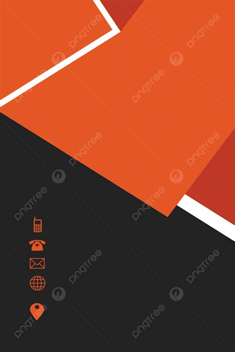 Simple Orange Business Card Background Wallpaper Image For Free Download - Pngtree