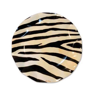 Zebra Medium Plates (10/pkg) | Animal print birthday, Zebra print, Plates