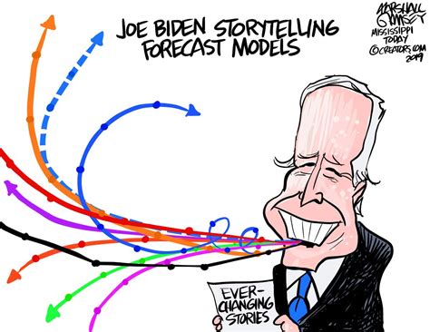 Political Cartoon U.S. Joe Biden war story gaffe | The Week