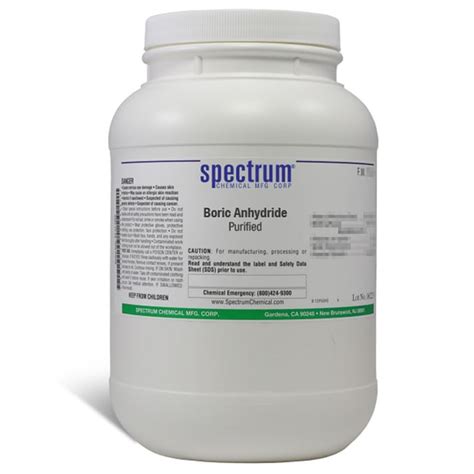 Boric Anhydride, Purified, 97%, Spectrum™ Chemical | Fisher Scientific