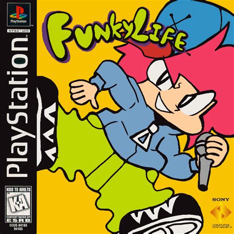 Funky Life PS1 cover art by JustinSketchesYT on Newgrounds