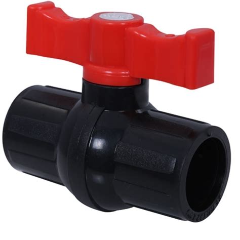 Black and Red 1inch PVC Ball Valves, Valve Size: 1 inches at Rs 30 ...