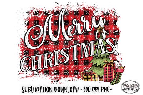 Christmas Sublimation Design, Merry Christmas Sublimation