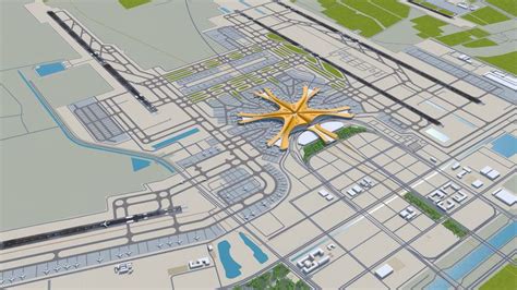 ArtStation - Beijing Daxing Airport 3d model | Game Assets in 2023 | Daxing, Urban planning ...