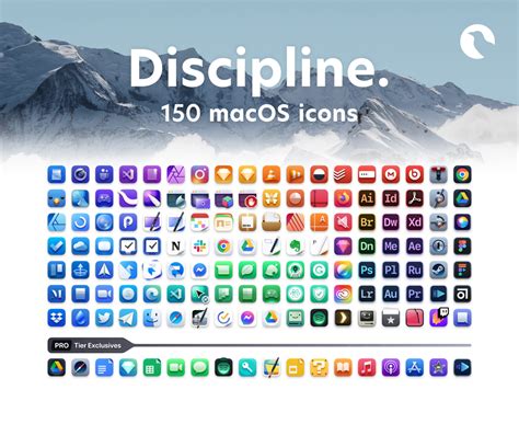 Discipline - 150 macOS Monterey icons