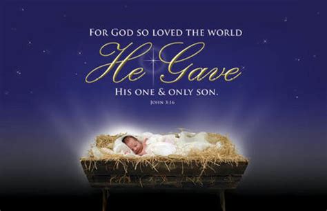 John 3:16 Christmas Postcard - Church Postcards - Outreach Marketing