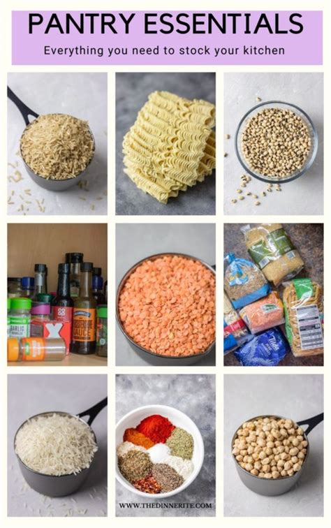 Pantry Essentials (Stock Your Kitchen on A Budget) - The Dinner Bite