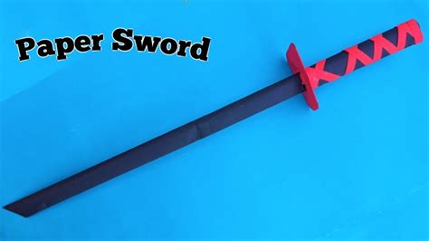 Easy Origami Paper Sword Step by Step/How to Make an Origami Paper Sword/Paper Ninja Sword ...