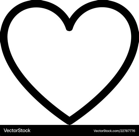 Heart outline icon Royalty Free Vector Image - VectorStock