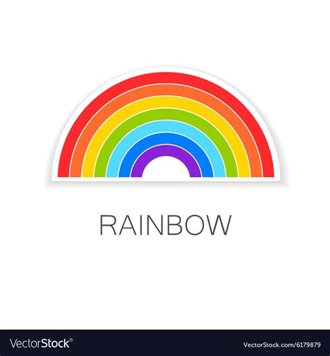 Rainbow logo Royalty Free Vector Image - VectorStock