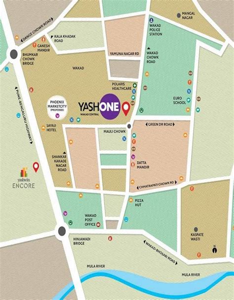 YashOne Wakad Central Location Map | Wakad, Pune