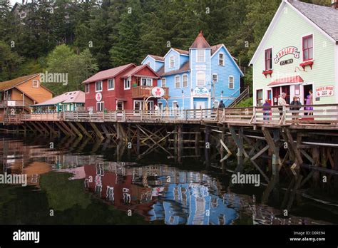 Creek Street, Ketchikan, Alaska Stock Photo - Alamy