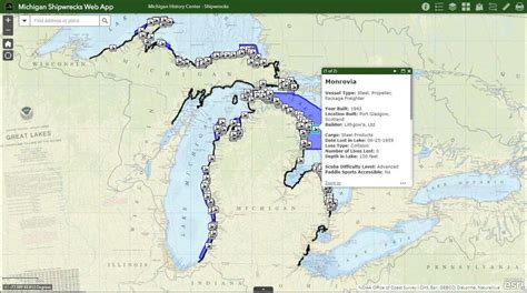 New interactive map highlights Great Lakes shipwrecks