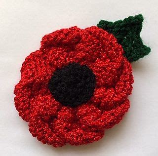 30 Knitted poppy free pattern ideas in 2020 | knitted poppies, knitted ...