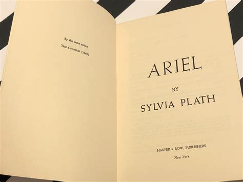 Ariel: Poems by Sylvia Plath (1966) softcover book