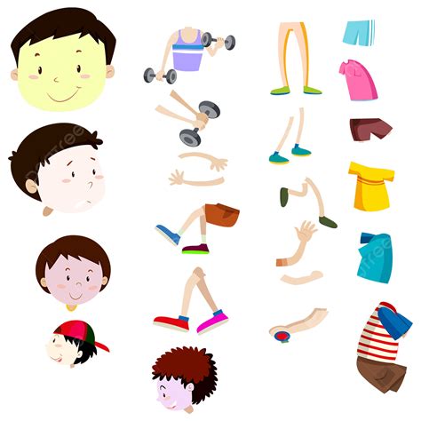 Kids Characters Clipart Hd PNG, Cartoon Characters Kid Element Icon Clipart And Transparent ...