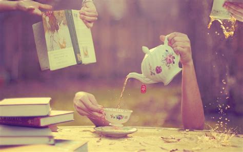 Tea books splashes wallpaper | Tea and books, Conceptual photography, Tea