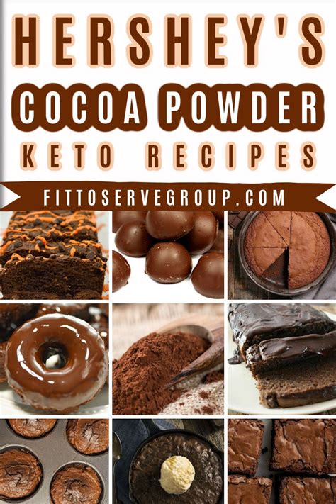 Complete Collection Of Hershey’s Cocoa Powder Keto Recipes | Cocoa powder recipes, Sugar free ...