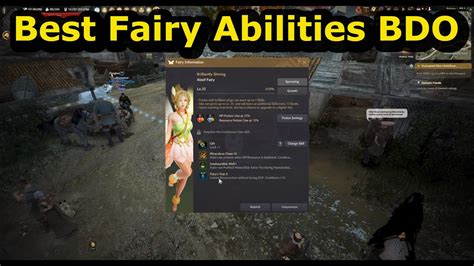 how to change fairy abilities in bdo - YouTube