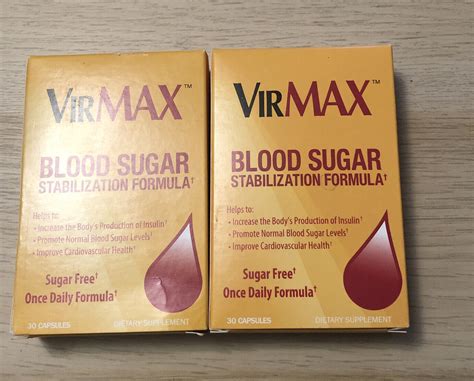 VirMax Blood Sugar Stabilization Formula Supplement 30 Capsules Exp 11/2023 | eBay