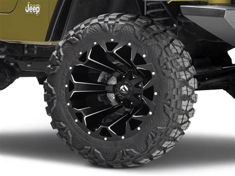 Fuel Wheels Jeep Wrangler Assault Satin Black Milled Wheel; 20x12 ...