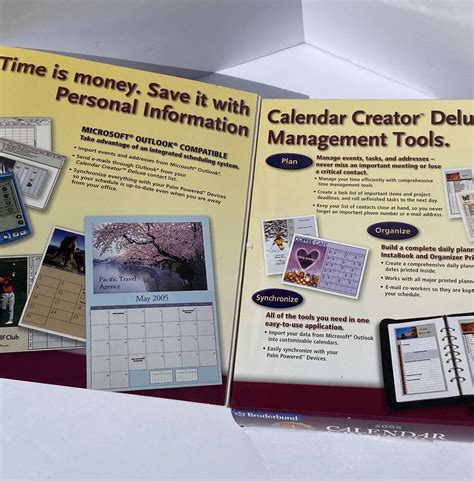 Broderbund Calendar Creator Deluxe 2005 CD-ROM PC Software | eBay