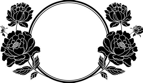 Floral frame PNG