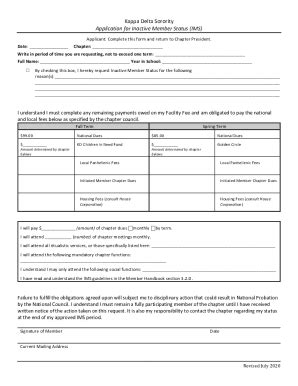 Fillable Online Kappa Delta Sorority Recommendation Form Fax Email Print - pdfFiller