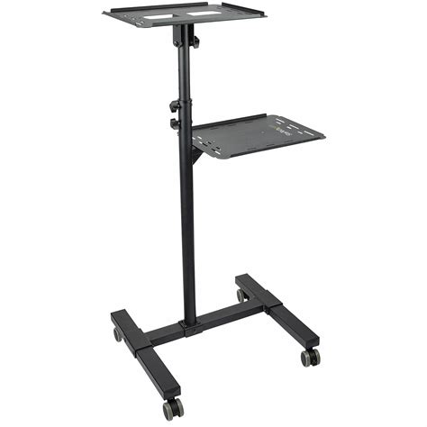 StarTech.com Mobile Projector and Laptop Stand/Cart - Heavy Duty Portable Projector Stand (2 ...