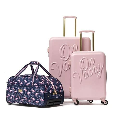 Macbeth Collection - Macbeth Collection On Vacay 3 Piece Nested Luggage Set, Pink - Walmart.com ...