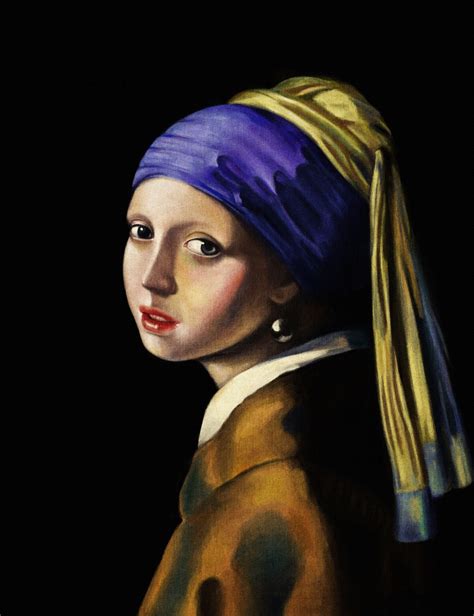 Girl with the pearl earring - copy of Vermeer | Rosto