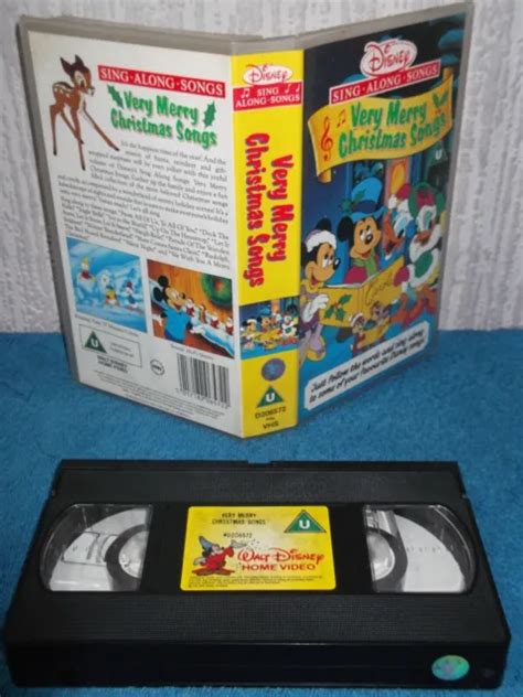 DISNEY SING ALONG Songs - Vintage VHS Tape - Very Merry Christmas Songs ...