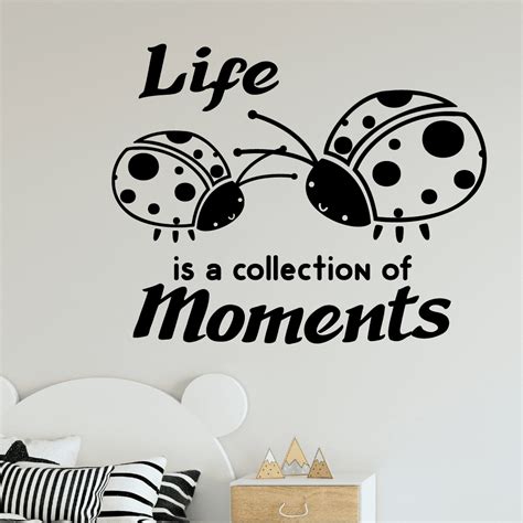 Life Quote Ladybug Ladybugs Lady Bug Bugs Cute Animal Insect Vinyl ...