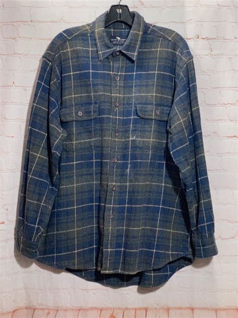 Vintage Cotton Plaid Design Moose Creek Flannel Shirt | Boardwalk Vintage