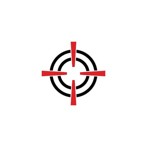 Premium Vector | Shooting target logo vector icon