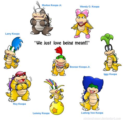 These are Bowser's kids... by Nintendrawer on DeviantArt