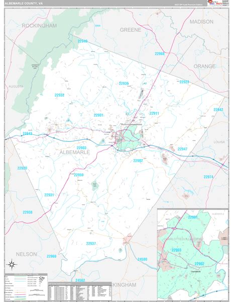 Albemarle County Virginia Map - Cities And Towns Map