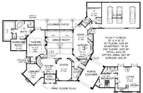 Plan # TILFBLSL - 5000 and Above SQ FT Plans - Oklahoma Custom Home Design | How to plan, House ...