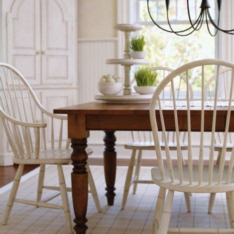 love the farmhouse table with different chairs | Side chairs dining, Shabby chic dining room ...